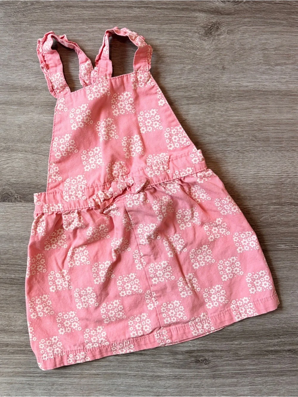 Carter's baby girls floral print overall dress